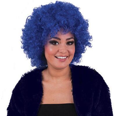 e-Carnavalskleding.nl Parrucca afro blu cobalto - Costume carnevale e-Carnavalskleding.nl Parrucca afro blu cobalto - Costume carnevale