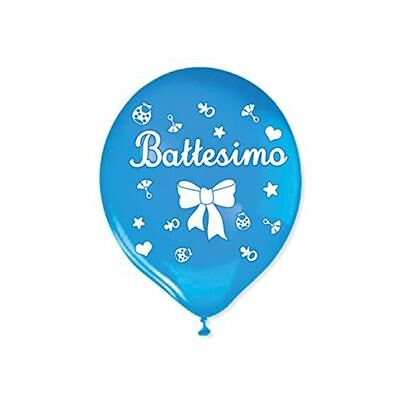 Big Party - 20 Palloncini azzurro Large Battesimo 30 cm (72584) Big Party - 20 Palloncini azzurro Large Battesimo 30 cm (72584)