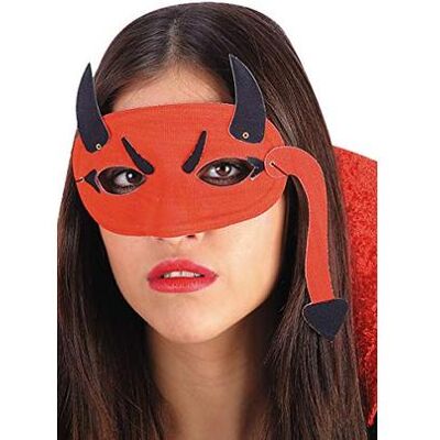 Carnival Toys - 1622: Maschera Diavolo Rosso In Tessuto Carnival Toys - 1622: Maschera Diavolo Rosso In Tessuto