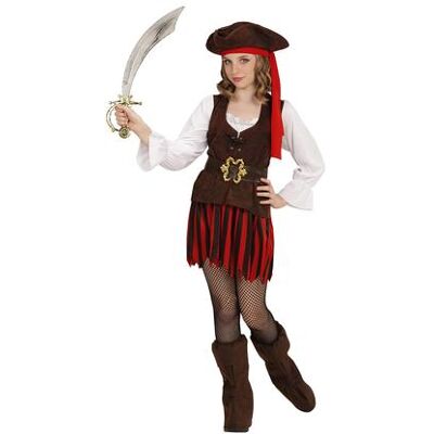 Widmann - Piratessa Dei Caraibi (Vestito, Cintura, Copristivali, Fasci Widmann - Piratessa Dei Caraibi (Vestito, Cintura, Copristivali, Fasci