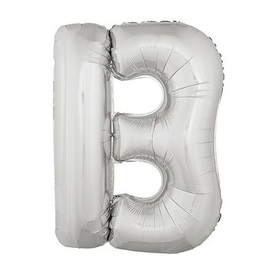 Juinsa - Palloncino Lettera B Argento 41,50 X 30,50 cm Juinsa - Palloncino Lettera B Argento 41,50 X 30,50 cm