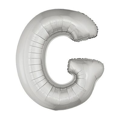Juinsa - Palloncino Lettera G Argento 45 X 34,50 cm Juinsa - Palloncino Lettera G Argento 45 X 34,50 cm