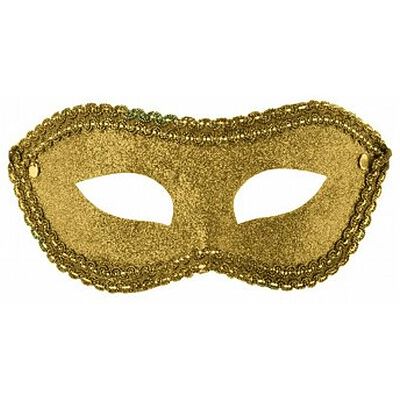 Carnival Toys - Maschera Oro In Plastica Con Glitter (00747) Carnival Toys - Maschera Oro In Plastica Con Glitter (00747)