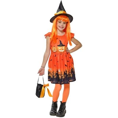 Costume Strega Zucca Rubie's - Taglia 8-10 anni Costume Strega Zucca Rubie's - Taglia 8-10 anni