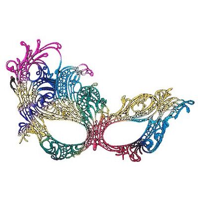 Maschera Multicolore in Tessuto di Carnival Toys - Maschera - Carnival Toys Maschera Multicolore in Tessuto di Carnival Toys - Maschera - Carnival Toys