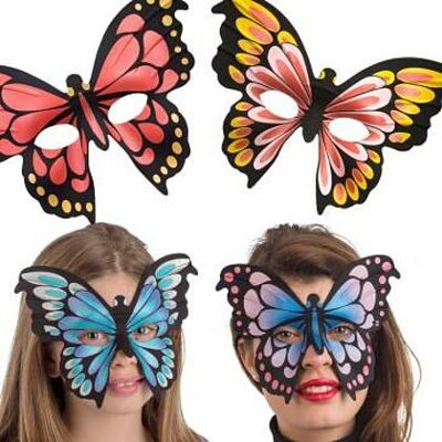 Carnival Toys - Maschera Farfalla Fantasia In Tessuto Assortimento 1 p Carnival Toys - Maschera Farfalla Fantasia In Tessuto Assortimento 1 p
