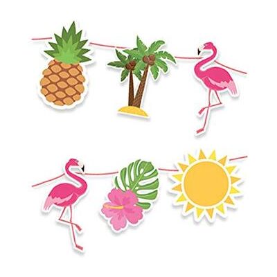 Big Party - Festone Kit Maxi Flamingo Party cm.400 Big Party - Festone Kit Maxi Flamingo Party cm.400
