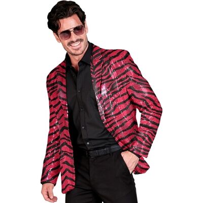 Completo da festa o giacca fucsia con stampa animale - Moda uomo Completo da festa o giacca fucsia con stampa animale - Moda uomo