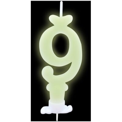 Big Party - Candelina Numero 9 Di Cera Glow Big Party - Candelina Numero 9 Di Cera Glow