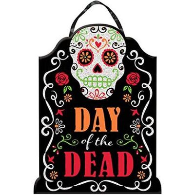 Amscan - : Sign Day Of The Dead With Glitter Font / Decorazione Amscan - : Sign Day Of The Dead With Glitter Font / Decorazione