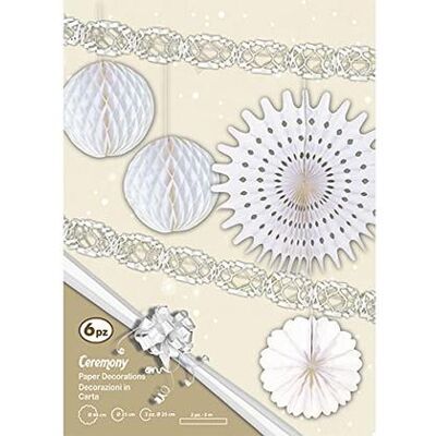Pegaso - FESTONE BIANCO SET PZ.6 (919G) Pegaso - FESTONE BIANCO SET PZ.6 (919G)