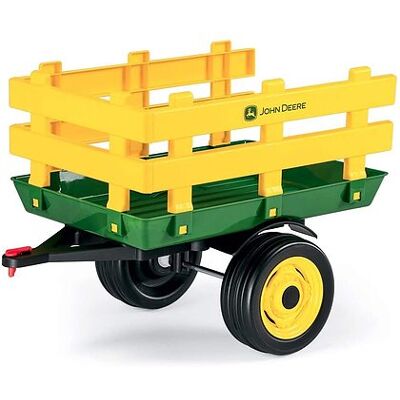 Peg Perego - Rimorchio a 2 Ruote, John Deere Stake-Side Trailer (IGTR0 Peg Perego - Rimorchio a 2 Ruote, John Deere Stake-Side Trailer (IGTR0