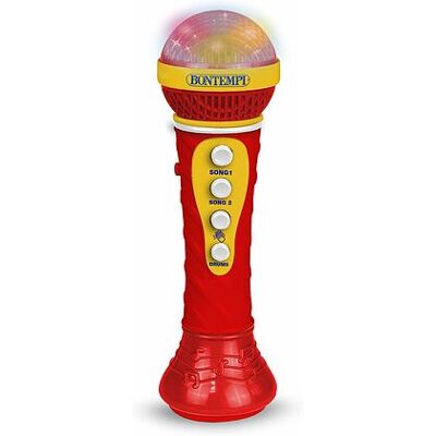 Bontempi - Microfono Karaoke Con Effetti Luminosi Rosso (41-2020) Bontempi - Microfono Karaoke Con Effetti Luminosi Rosso (41-2020)