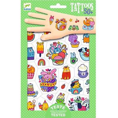 Tatuaggi Temporanei Djeco - Sweet Mimi - Unisex - Multicolore - Facili da Usare - Oltre 50 Design Tatuaggi Temporanei Djeco - Sweet Mimi - Unisex - Multicolore - Facili da Usare - Oltre 50 Design