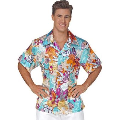 Widmann - Camicia Hawaiiana In Raso XL Widmann - Camicia Hawaiiana In Raso XL