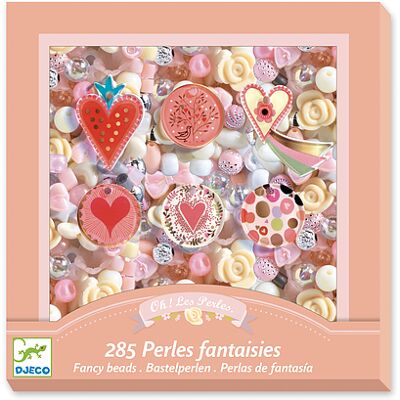 Set di perline Djeco - Creazioni di gioielli con cuori per bambini Set di perline Djeco - Creazioni di gioielli con cuori per bambini