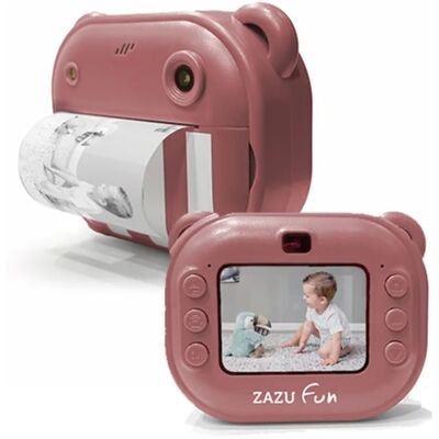 Fotocamera per bambini Zazu rosa con stampa istantanea - Fotocamera per bambini - Stampa in bianco e nero Fotocamera per bambini Zazu rosa con stampa istantanea - Fotocamera per bambini - Stampa in bianco e nero