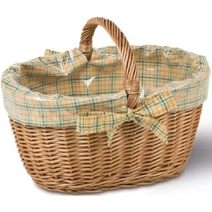 Schmidt - Cesto Con Fodera Colore Naturale 50x37x24/36cm Schmidt - Cesto Con Fodera Colore Naturale 50x37x24/36cm