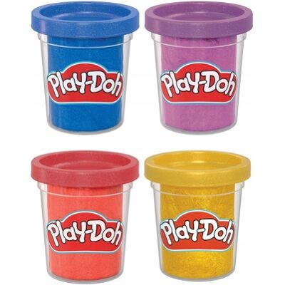 Play-Doh Argilla Metallizzata 4-pack - Play-Doh Play-Doh Argilla Metallizzata 4-pack - Play-Doh