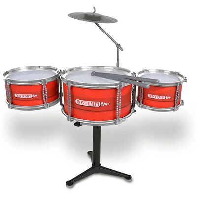 Bontempi - Drum set con 3 tamburi e piatti Bontempi - Drum set con 3 tamburi e piatti