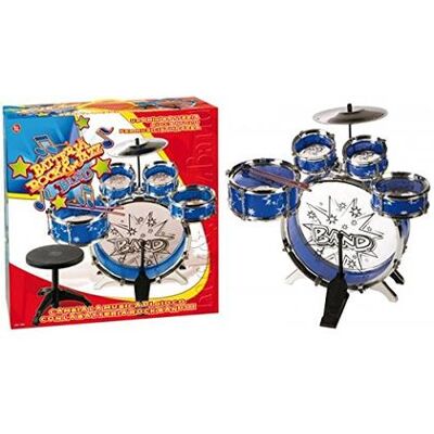 Green Toys - - Batteria Big Band con Sgabello Green Toys - - Batteria Big Band con Sgabello