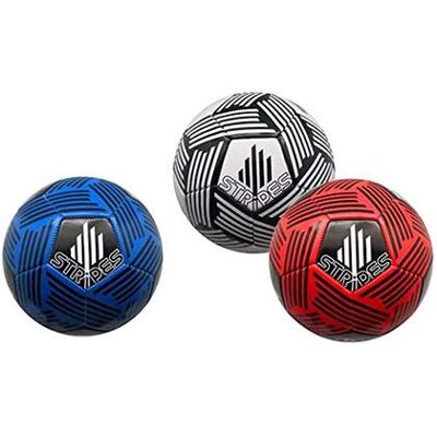 Sport One - Pallone Calcio Cuoio 23 Strisce - Colori assortiti Sport One - Pallone Calcio Cuoio 23 Strisce - Colori assortiti