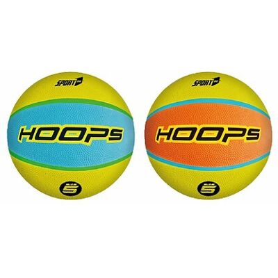Mandelli - Pallone da basket Hoops misura 5 (colori assortiti) Mandelli - Pallone da basket Hoops misura 5 (colori assortiti)