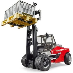 Bruder - Carrello elevatore Linde HT160S con pallet e 3 gabbie per imb Bruder - Carrello elevatore Linde HT160S con pallet e 3 gabbie per imb