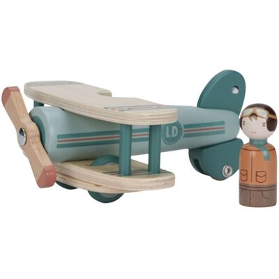 Little Dutch - Aeroplanino In Legno Con Personaggio Little Dutch - Aeroplanino In Legno Con Personaggio