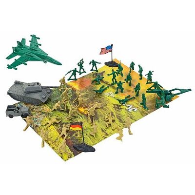 Globo - Busta soldatini e veicoli militari con mappa (37027) Globo - Busta soldatini e veicoli militari con mappa (37027)
