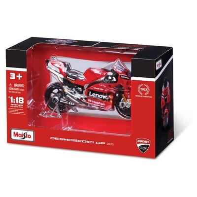 Maisto - 1/18 Ducati Lenovo Team 2023 Bastianini #23- 1/18 Bastianini Maisto - 1/18 Ducati Lenovo Team 2023 Bastianini #23- 1/18 Bastianini