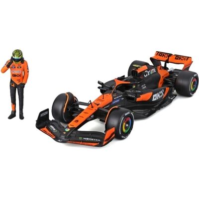 Bburago - 1/24 Formula F1 (With Helmet) Mclaren Mcl38 #4 Lando Norris Bburago - 1/24 Formula F1 (With Helmet) Mclaren Mcl38 #4 Lando Norris