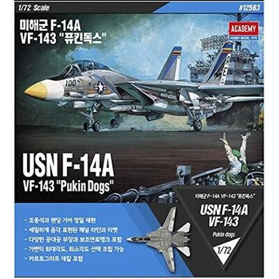 Academy - 1/72 Usn F-14a Vf-143 Pukin Dogs (AC12563) Academy - 1/72 Usn F-14a Vf-143 Pukin Dogs (AC12563)
