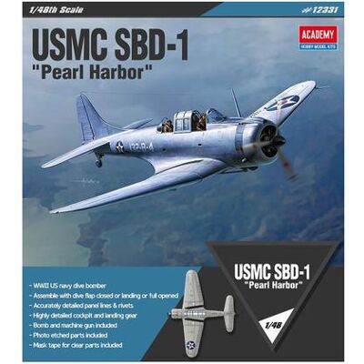 Academy - 1/48 Usmc Sbd-1 Pearl Harbor (AC12331) Academy - 1/48 Usmc Sbd-1 Pearl Harbor (AC12331)
