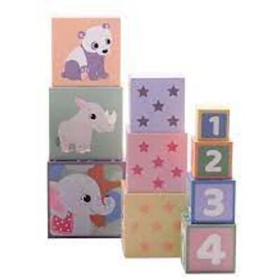 Joueco - The Wildies Family Blocchi Impilabili, 10 Pezzi (80100) Joueco - The Wildies Family Blocchi Impilabili, 10 Pezzi (80100)