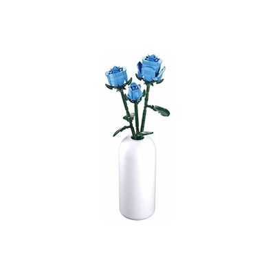 Sluban - Costruzioni Fiore Rosa Blu Con Vaso (000111) Sluban - Costruzioni Fiore Rosa Blu Con Vaso (000111)
