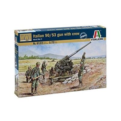 Italeri - Italian 90/53 Gun With Crew Italeri - Italian 90/53 Gun With Crew