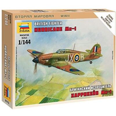 Modello Hurricane Mk.1 Zvezda - Scala 1/144 - Kit di aereo Modello Hurricane Mk.1 Zvezda - Scala 1/144 - Kit di aereo