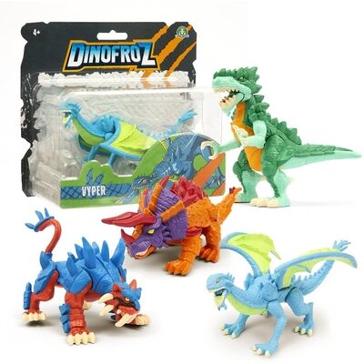 Giochi Preziosi - Dinofroz Action Figures1 Pers. Dino& Draghi Ass.to Giochi Preziosi - Dinofroz Action Figures1 Pers. Dino& Draghi Ass.to