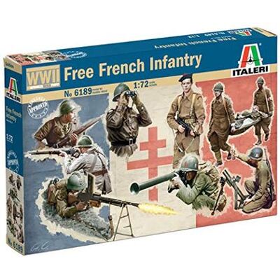 Italeri - 1/72 WWII - Free French Infantry (IT6189) Italeri - 1/72 WWII - Free French Infantry (IT6189)