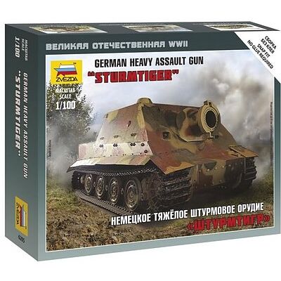Zvezda - Carro armato Sturmtiger heavy assault gun 1/100 (6205) Zvezda - Carro armato Sturmtiger heavy assault gun 1/100 (6205)