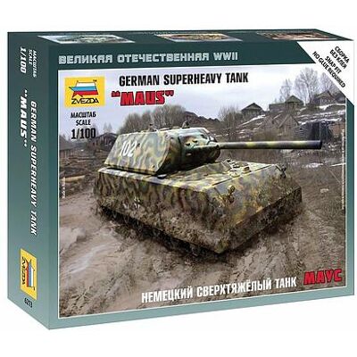 Zvezda - Carro armato MAUS 1/100 (6213) Zvezda - Carro armato MAUS 1/100 (6213)
