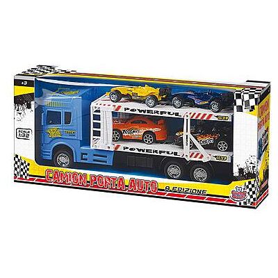 Grandi Giochi - Camion Sc.1:32 A Frizione Con 4 Auto Free Grandi Giochi - Camion Sc.1:32 A Frizione Con 4 Auto Free