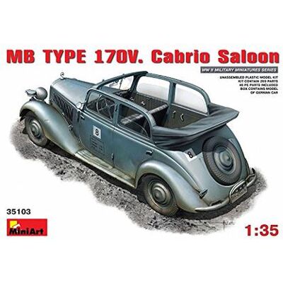 Mini Art Mercedes-Benz 170V Staff Car Kit - Scala 1:35 Mini Art Mercedes-Benz 170V Staff Car Kit - Scala 1:35