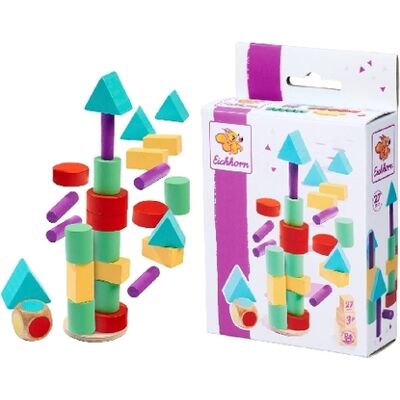 Eichhorn - Dadi Gioco Impilabili 27 Pezzi Eichhorn - Dadi Gioco Impilabili 27 Pezzi