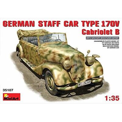 Kit modellino militare Mercedes-Benz 170V Cabriolet - Scala 1:35 Kit modellino militare Mercedes-Benz 170V Cabriolet - Scala 1:35