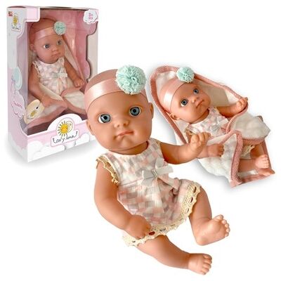 Odg - Bambolotto Vestitino e Fiocco 20cm (1121) Odg - Bambolotto Vestitino e Fiocco 20cm (1121)