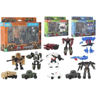 Globo - Traxfigure Robot Veicolo Militare 2pz Con Acc 3a 2c Globo - Traxfigure Robot Veicolo Militare 2pz Con Acc 3a 2c