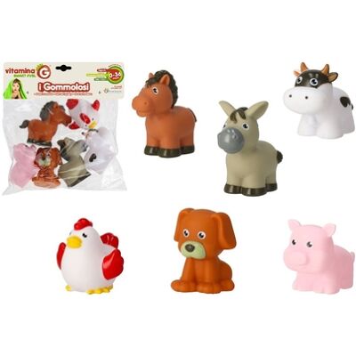 Globo - Gommolosi Animali Fattoria 6pz (05276) Globo - Gommolosi Animali Fattoria 6pz (05276)
