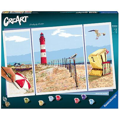 Ravensburger - CreArt Serie Premium Trittico - Spiaggia del nord (2027 Ravensburger - CreArt Serie Premium Trittico - Spiaggia del nord (2027